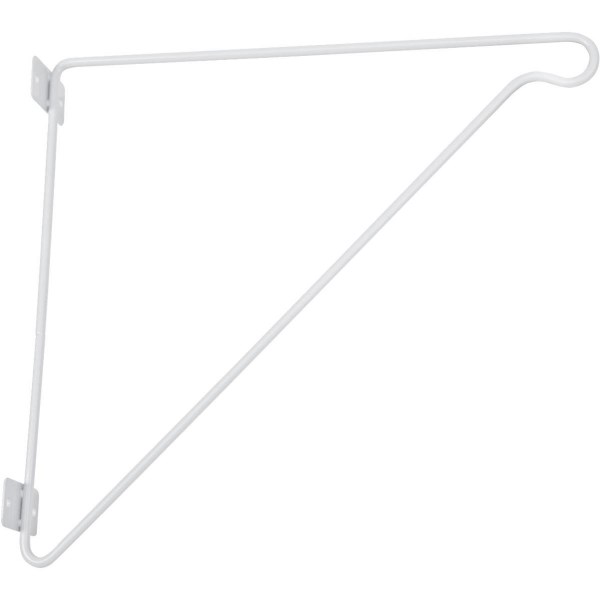 ClosetMaid SuperSlide 11-1/4 In. H. x 12 In. D. Closet Shelf & Rod Bracket, White - Iieemm