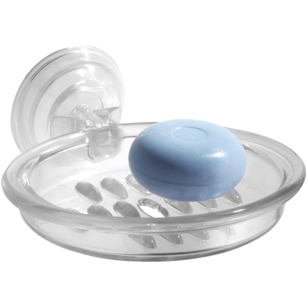 iDesign Power Lock Clear Soap Dish - Iieemm