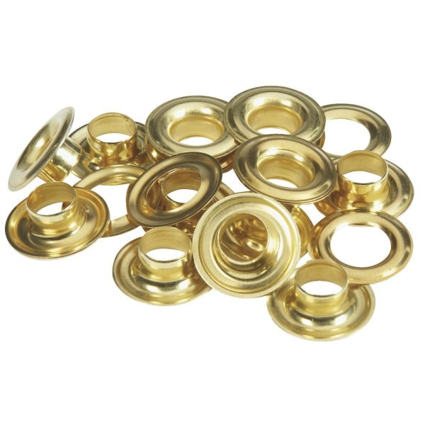Lord & Hodge 7/16 In. Brass Grommet Refills (12 Ct.) - Iieemm