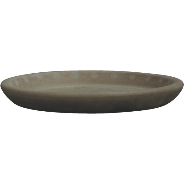 Ceramo 4 In. Dark Basalt Clay Standard Flower Pot Saucer - Iieemm