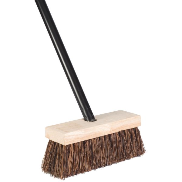 DQB 7-3/4 In. W. x 52 In. L. Wood Handle Rug Brush Broom - Iieemm