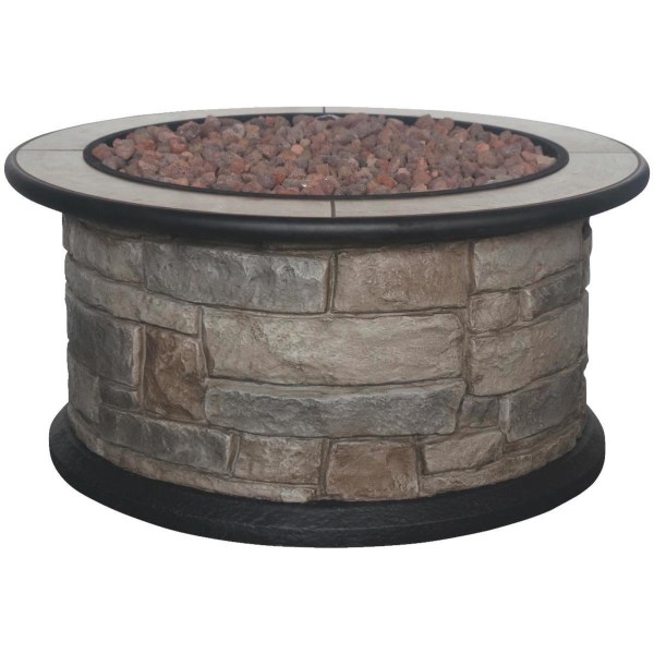 Bond Wellsville 36 In. Round Steel Gas Smokeless Fire Pit - Iieemm