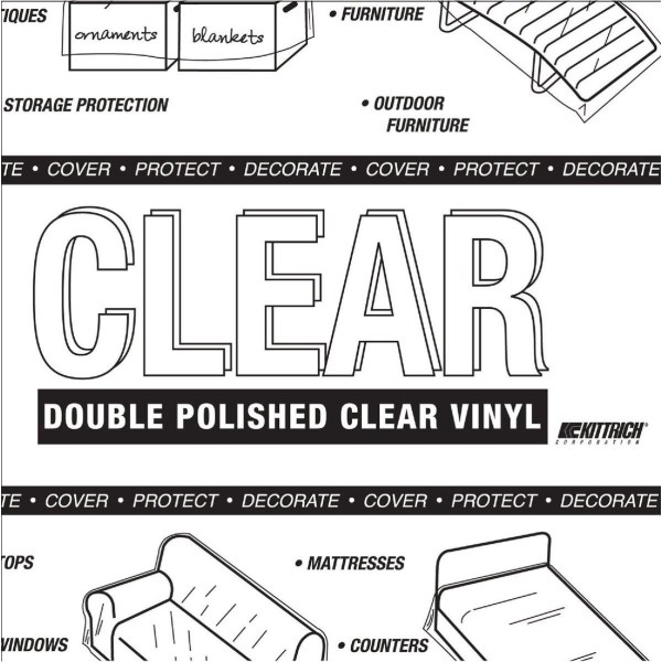Magic Cover 54 In. x 36 Yd. Clear Multi-Purpose Yard Goods Versatile Covering - Iieemm
