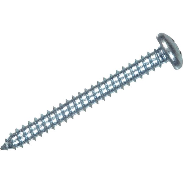 Hillman #12 x 1-1/2 In. Phillips Pan Head Zinc Sheet Metal Screw (4 Ct.) - Iieemm