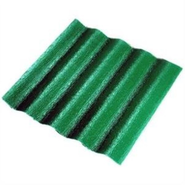 Sequentia WeatherGlaze 26 In. x 10 Ft. Green Round 1-Sided Fiberglass Corrugated Panels - Iieemm