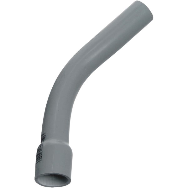 Carlon 1 In. Schedule 40 45 Deg Standard Radius Belled End PVC Elbow - Iieemm