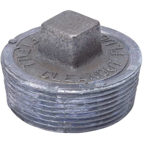 Jones Stephens 4 In. Malleable Black Iron Plug - Iieemm