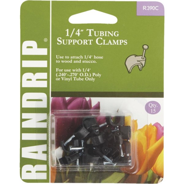 Raindrip 1/4 In. Tubing Mounting Clamp (15-Pack) - Iieemm