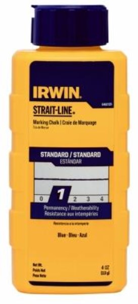 Irwin STRAIT-LINE 4 Oz. Blue Standard Chalk Line Chalk - Iieemm