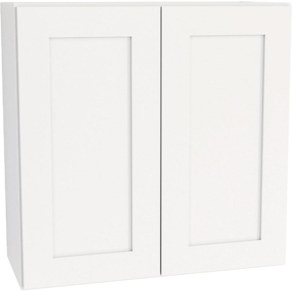 CraftMark Plymouth Shaker 30 In. W x 12 In. D x 30 In. H White Wall Kitchen Cabinet - Iieemm