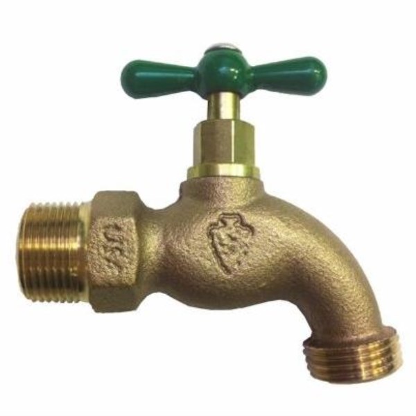 Arrowhead Brass 3/4 In. MIP X 3/4 In. Male Hose Thread Standard Hose Bibb - Iieemm