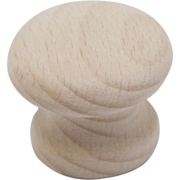Do it Wood Hardwood Round 1-3/4 In. Cabinet Knob, (2-Pack) - Iieemm