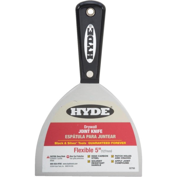 Hyde Black & Silver Professional 5 In. Flexible Joint Knife - Iieemm