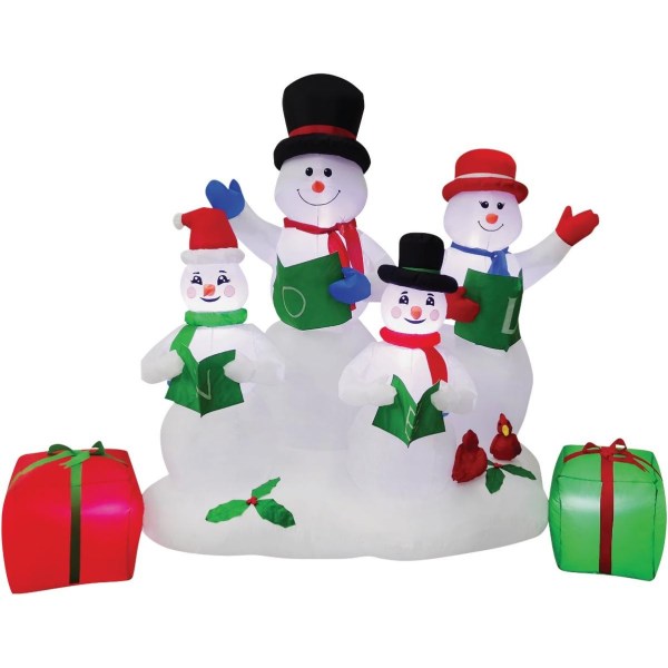 6 Ft. LED Snowman Family Airblown Inflatable - Iieemm