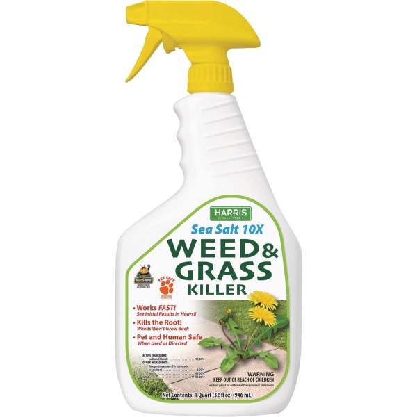 Harris Sea Salt 10X 32 Oz. Ready To Use Trigger Spray Weed & Grass Killer - Iieemm