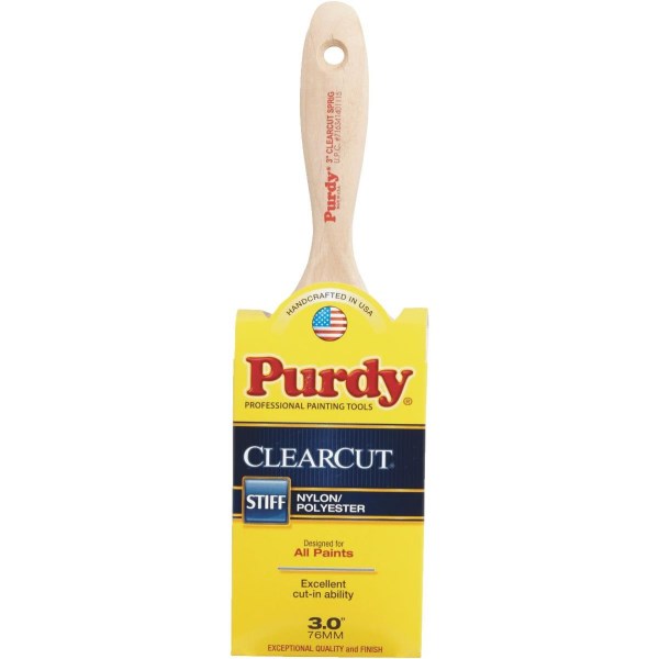 Purdy Clearcut Sprig 3 In. Flat Wall Stiff Paint Brush - Iieemm