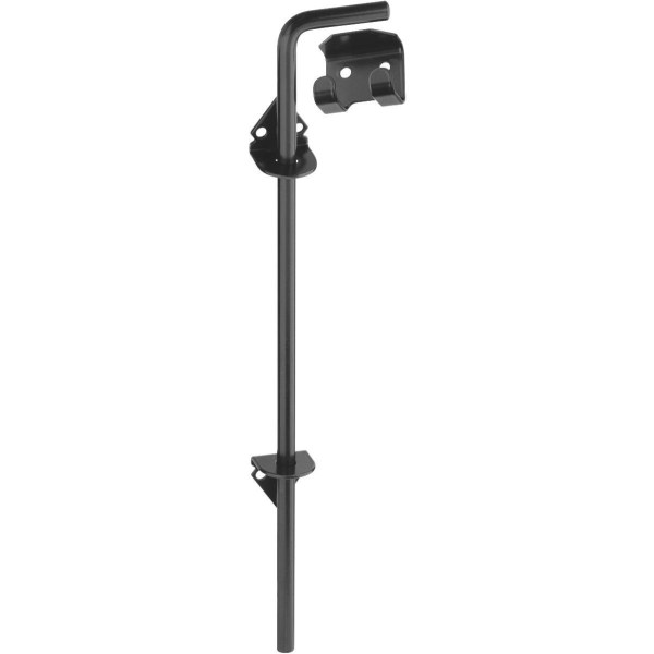 National 1/2 In. X 18 In. Black Steel Cane Bolt - Iieemm