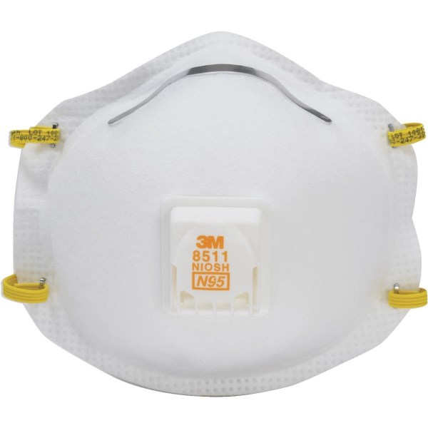 3M N95 Sanding and Fiberglass Valved Respirator (2-Pack) - Iieemm