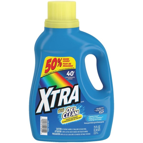 XTRA 56 Oz. Plus Oxi Liquid Laundry Detergent - Iieemm