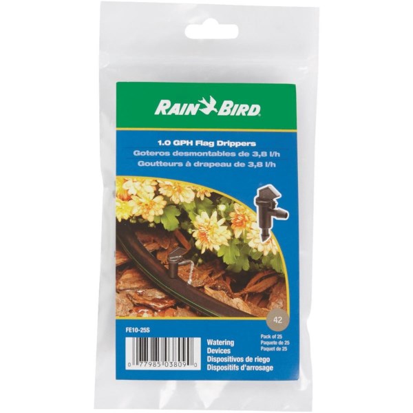 Rain Bird 1 GPH Flag Dripper Emitter (25-Pack) - Iieemm