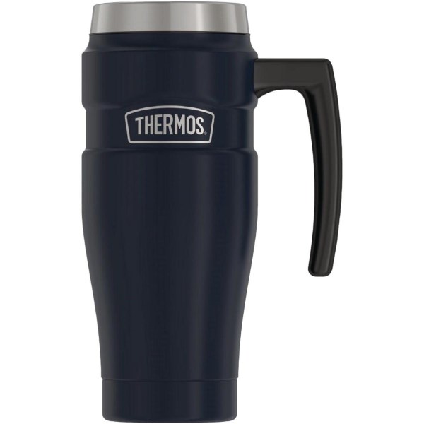 Thermos Stainless King 16 Oz. Matte Blue Stainless Steel Travel Mug - Iieemm