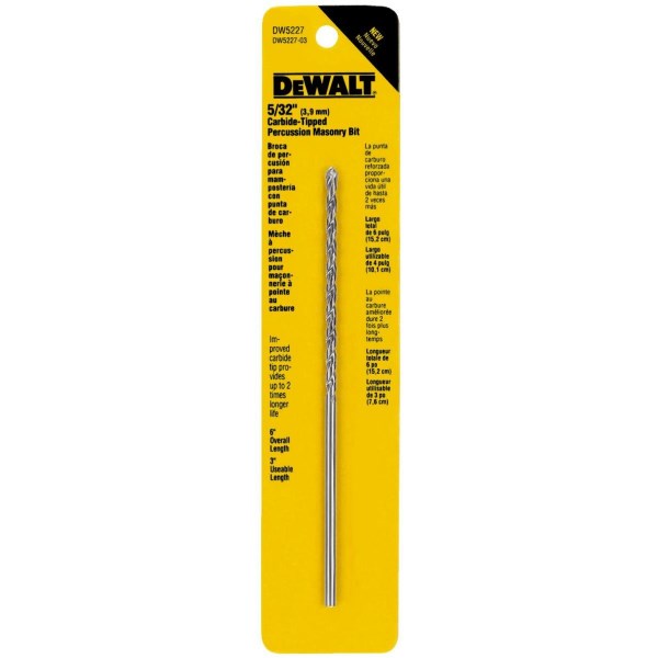 DEWALT 5/32 In. x 6 In. Masonry Drill Bit - Iieemm