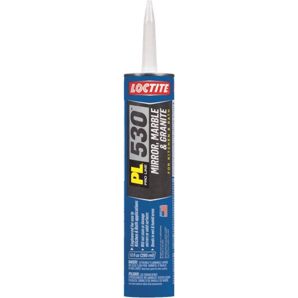 LOCTITE PL 530 10 Oz. Mirror, Marble & Granite Adhesive - Iieemm
