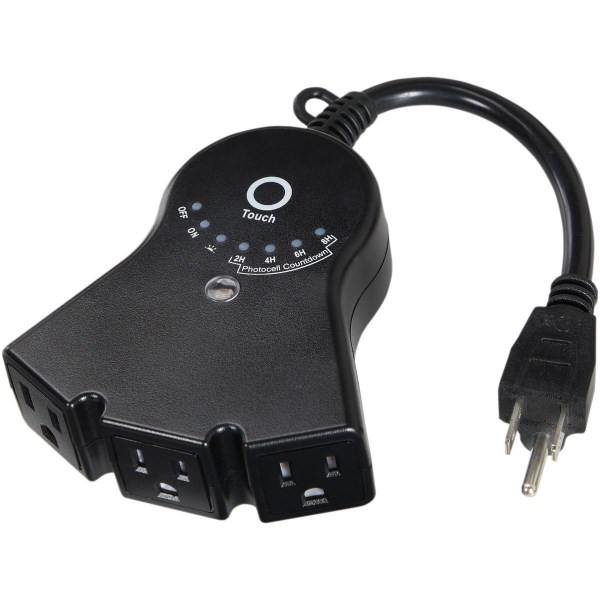 15A 125V 1875W Black Outdoor Timer - Iieemm