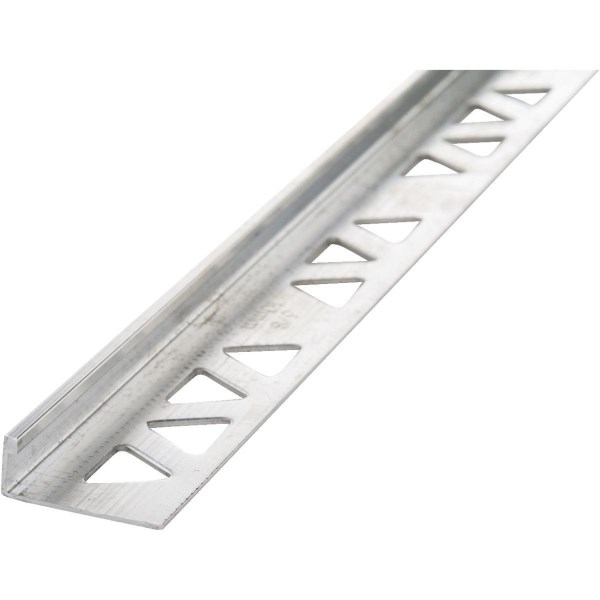 M-D Building Products 3/8 In. x 8 Ft. Mill Aluminum L-Shape Ceramic Tile Edging - Iieemm