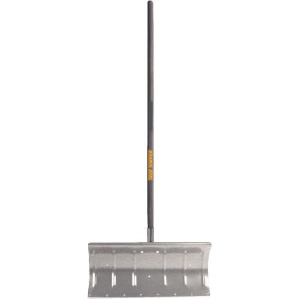 True Temper 24 In. Aluminum Snow Pusher with 48 In. Wood Handle - Iieemm