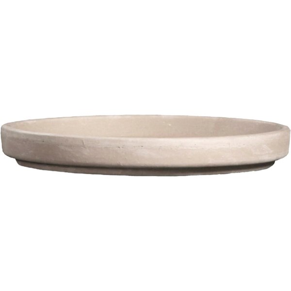 Ceramo 4 In. White Basalt Clay Standard Flower Pot Saucer - Iieemm