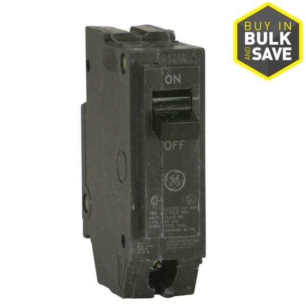 GE THQL 30A Single-Pole Standard Trip Circuit Breaker - Iieemm