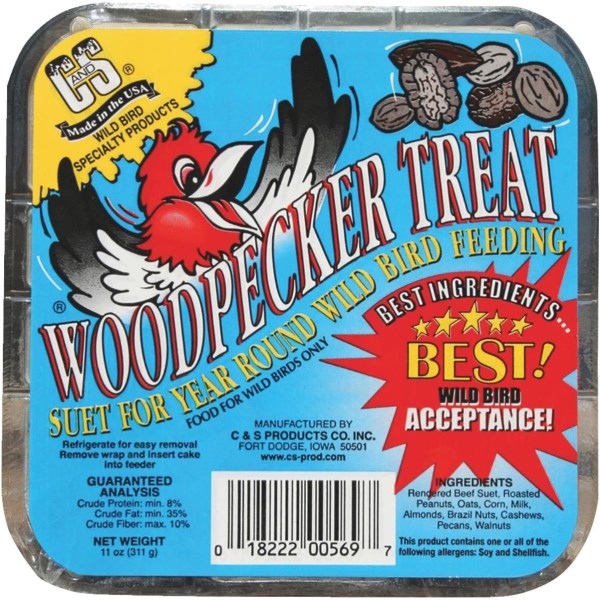 C&S 11 Oz. Woodpecker Treat Suet - Iieemm