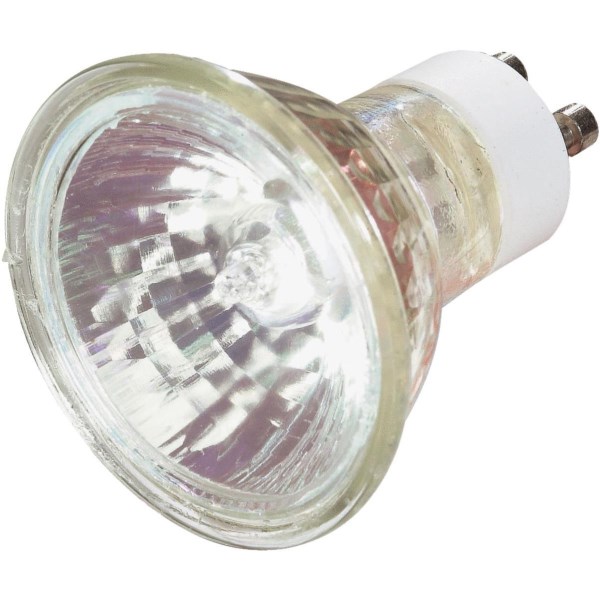 Satco 60W Equivalent Clear GU10 Base MR16 Halogen Floodlight Light Bulb - Iieemm