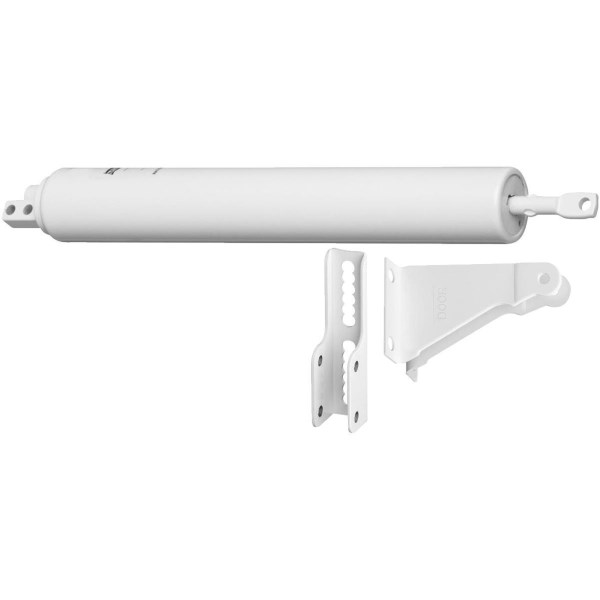 National White Medium Duty Pneumatic Screen Door Closer - Iieemm