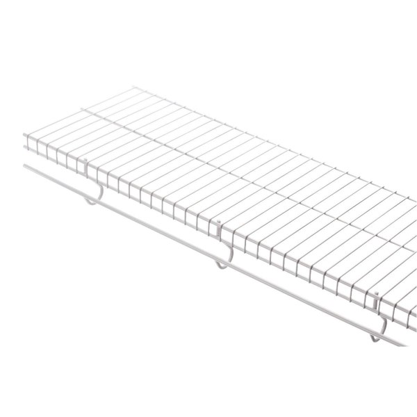 Rubbermaid 12 In. x 48 In. White FreeSlide Shelf - Iieemm