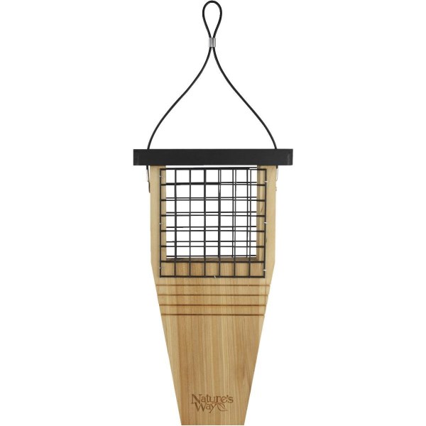 Nature’s Way Natural 1-Cake Cedar Tail Prop Suet Feeder - Iieemm
