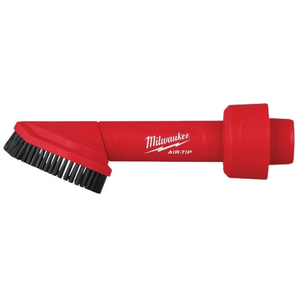 Milwaukee AIR-TIP 1-1/4 In. – 2-1/2 In. Red Plastic Rotating Corner Vacuum Brush - Iieemm
