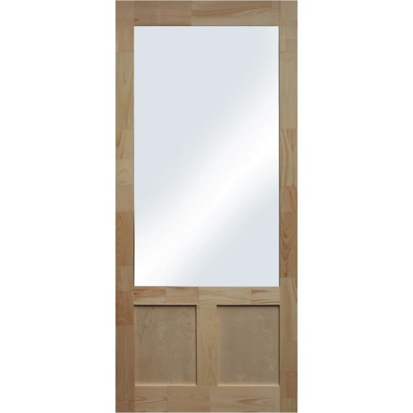 Snavely Kimberly Bay Elmwood 32 In. W x 80 In. H x 1-3/8 In. Thick Natural Pine Wood Screen Door - Iieemm