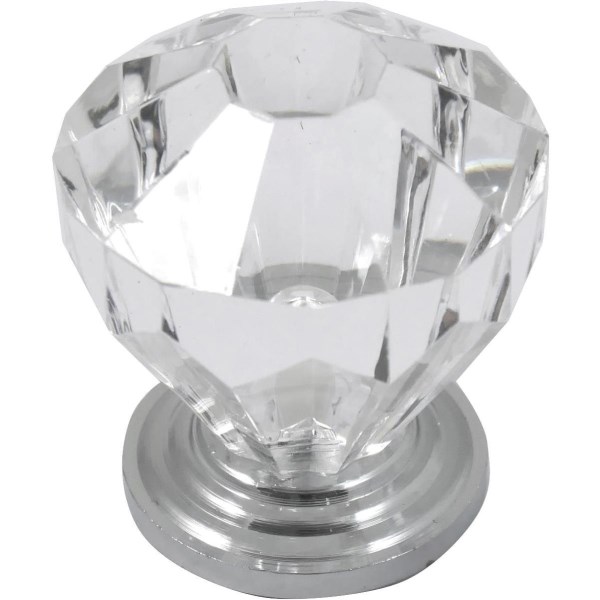 Laurey Acrystal 1-1/4 In. Dia. Polished Chrome Base Knob - Iieemm