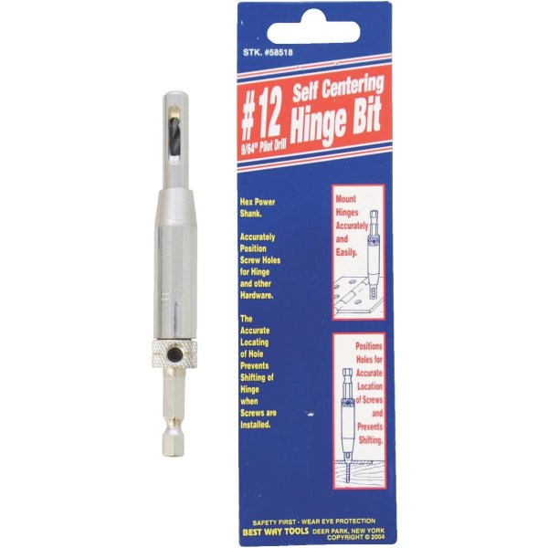 Best Way Tools #12 9/64 In. Hinge Drill Bit - Iieemm