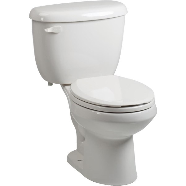 Briggs White Round Bowl 1.6 GPF Toilet Express - Iieemm