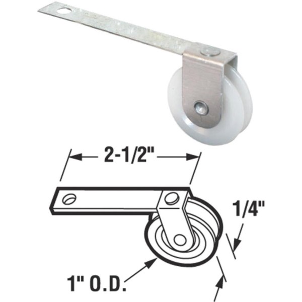 Prime-Line Flat Screen Door Tension Spring with Roller (2-Pack) - Iieemm
