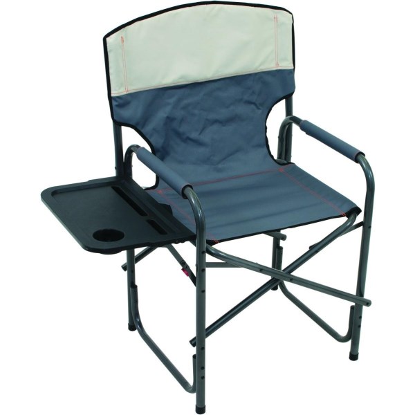 Rio Brands Slate/Putty Polyester Wide Broadback Oversized Directors Chair - Iieemm