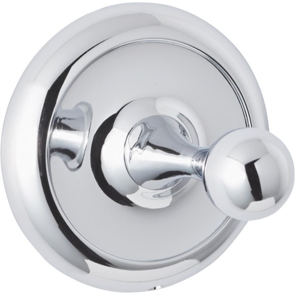 Home Impressions Aria Polished Chrome Single Robe Hook - Iieemm