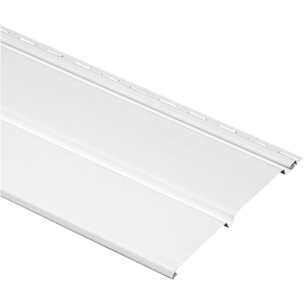 D5 12 Ft. Solid White Standard Vinyl Soffit - Iieemm