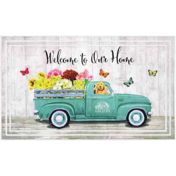 Apache Fashionables Welcome To Our Home Garden Truck Door Mat - Iieemm