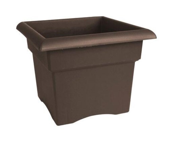 Bloem Veranda 14 In. Resin Charcoal Planter - Iieemm