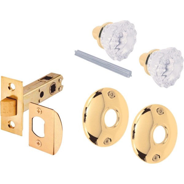 Defender Security Glass Knob Passage Door Latch Set - Iieemm