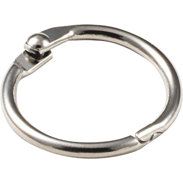 Lucky Line Steel Nickel-Plated 1 In. Key Ring (2-Pack) - Iieemm